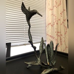 Vintage Brass Bird Sculpture